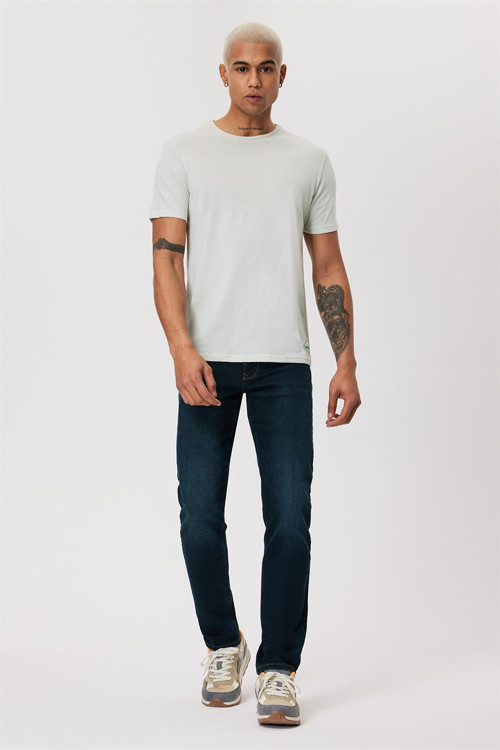 Gael Erkek %100 Pamuk O Yaka T-Shirt Mint