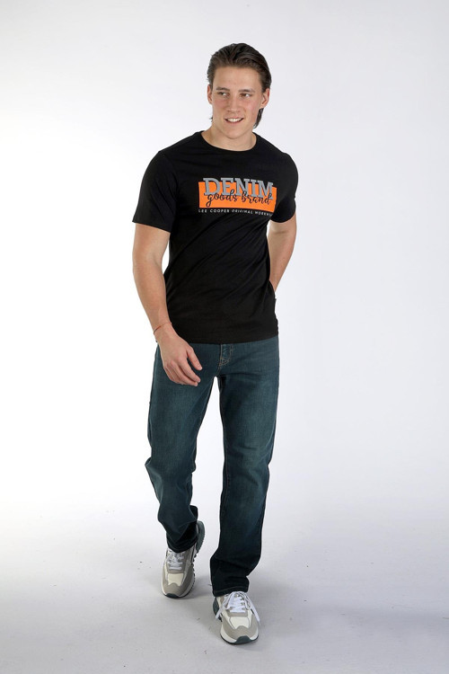 Grant Erkek %100 Pamuk O Yaka T-Shirt Siyah