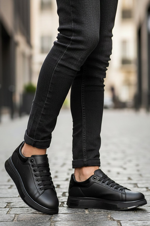 2044 Erkek Klasik Sneaker Siyah