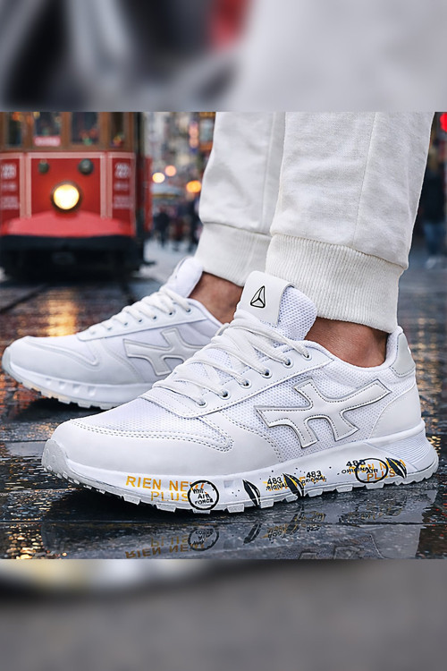 2444 Erkek Klasik Sneaker Beyaz