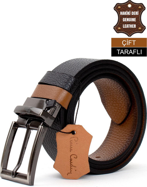 PC406 Erkek 4 cm Çift Taraflı Kemer Taba