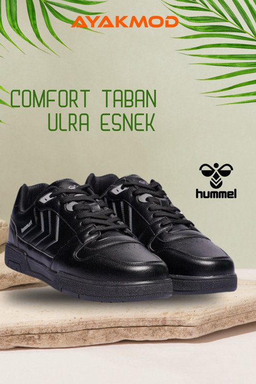 Siyah Bağcıklı Unisex Spor Ayakkabı 900680 Hml Freza