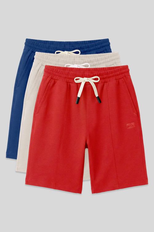 Standart Fit Basic 3lü Paket Parlament-Bej-Fiesta Erkek Şort - 81277