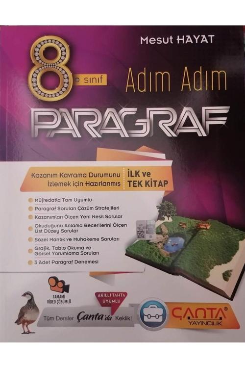 Çanta 8.Sınıf LGS Adım Adım Paragraf Soru Bankası - çnt