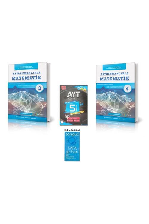 Antrenmanlarla Matematik-3 ve 4 Soru Bankası Güncel 2023-2024 -(AYT Deneme ve Kafa Defteri Hediyeli)