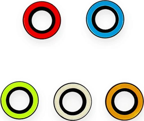 iPhone 12 Pro Max Neon Fosforlu Kamera Lens - Sarı