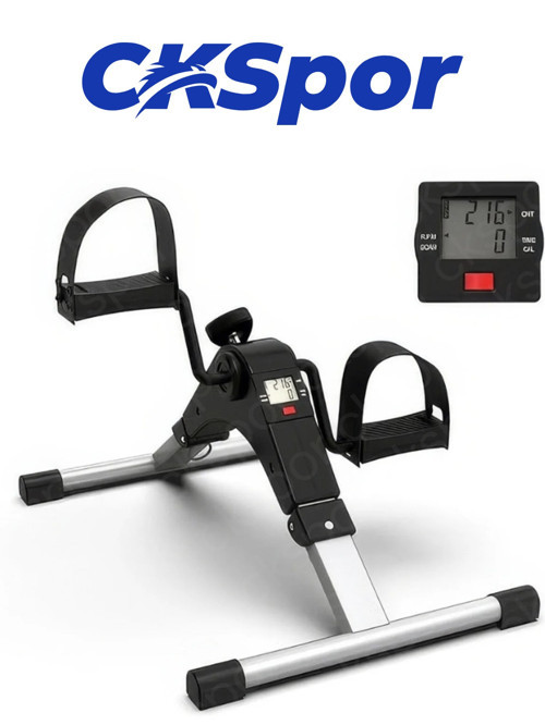 Mini Taşınabilir El ve Ayak Kondisyon Bisikleti - Katlanabilir LCD Ekranlı Masa Altı Egzersiz Aleti