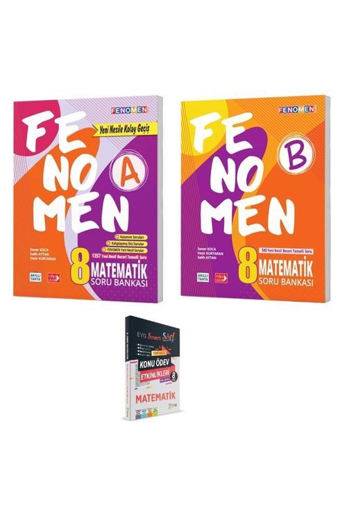 Fenomen 8. Sınıf Matematik A Ve Matematik B Soru Bankası Ile Matematik Konu Ödev Testleri