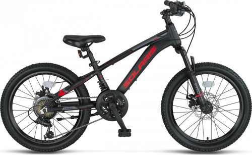 2051 SOLARIS ERKEK ÇOCUK BİSİKLETİ 254H MD 20 JANT BLACK RED