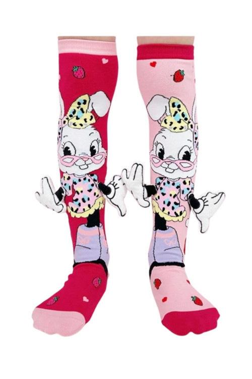 Maymun Figürlü Kuyruklu Diz Altı Çorap