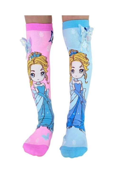 Prenses Figürlü Diz Altı Çorap