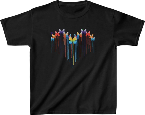 Baskılı T-Shirt - Siyah
