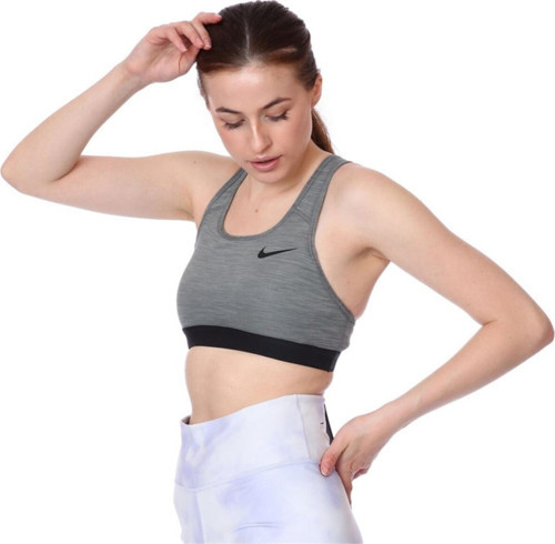 W Nk Df Swsh Band Nonpded Bra Kadın Gri Sporcu Sütyeni - Bv3900-084