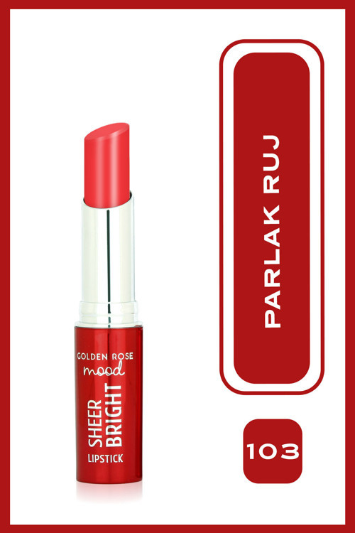 Mood Sheer Bright Lipstick No: 103 Coral Red - Parlak Ve Nemlendirici Ruj
