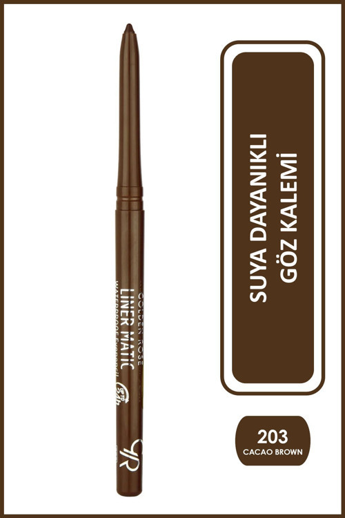 Liner Matic Waterproof Eyepencil - Suya Dayanıklı Göz Kalemi No:203 Cacao Brown