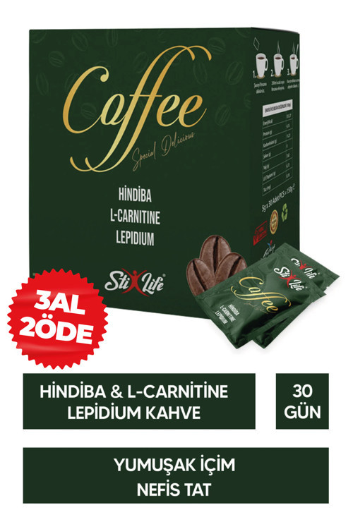 Hindiba L-Carnitine Lepidyum Kahvesi 30 Günlük Kullanım
