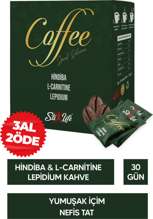Hindiba L-Carnitine Lepidyum Kahvesi 30 Günlük Kullanım
