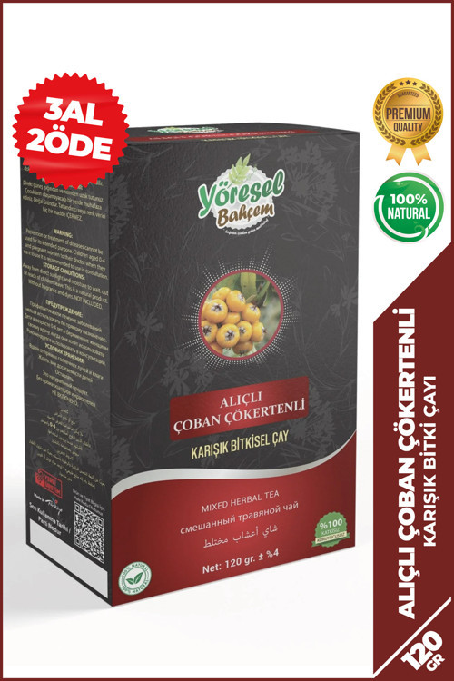 Alıçlı Çoban Çökertenli Karışık Bitkisel Çay (120G)
