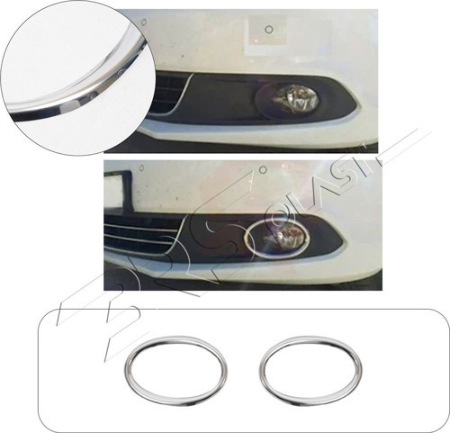 Volkswagen Jetta Uyumlu 2011 Ve Üzeri Krom Sis Farı Çerçevesi 2 Parça Paslanmaz Çelik