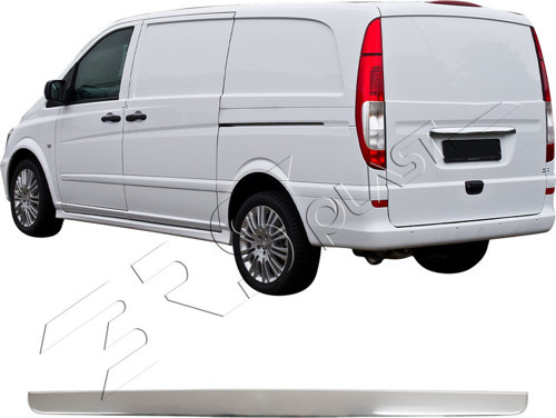 Mercedes Vito W639 Uyumlu 2004-2014 Krom Bagaj Çıtası Paslanmaz Çelik