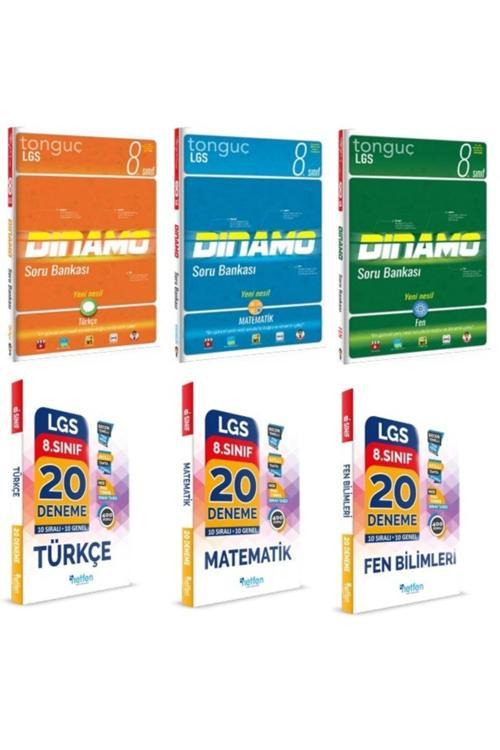 Tonguç Yayınları 8. Sınıf Türkçe-fen Bilimleri-matematik Dinamo Soru Bankası Ve Netfen Deneme Seti