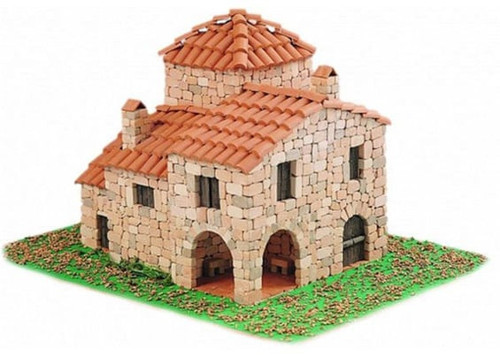 3604 SERRANOS TİPİK KIRSAL EVİ, 22X18X20 CM. TAŞ MAKETİ