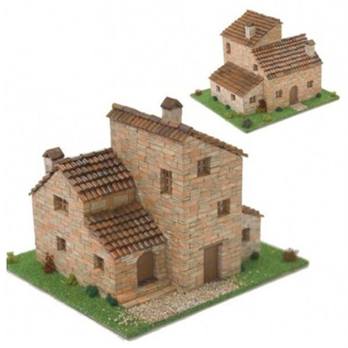 3514 KIRSAL EV TİP.4, 1/87 ÖLÇEK, 20X20X14 CM. TAŞ MAKETİ