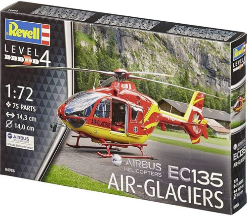 Model Kiti EC135 Air-Glaciers - Kokpit ve Fenestron Rotorlu Kurtarma Helikopteri -04986