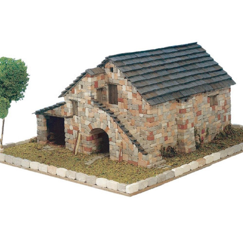 3605 HUESCA TİPİK KIRSAL EVİ, 36X28X8 CM. TAŞ MAKETİ