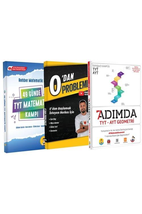 49 Günde Tyt Matematik Kampı+ 0'dan Problemler+7 Adımda Tyt-ayt Geometri Soru Bankası 3'lü Set