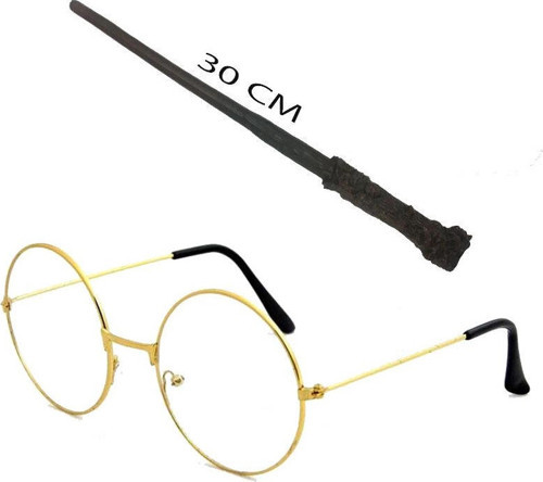 Harry Potter Asası 30 cm ve Harry Potter Gözlüğü Seti