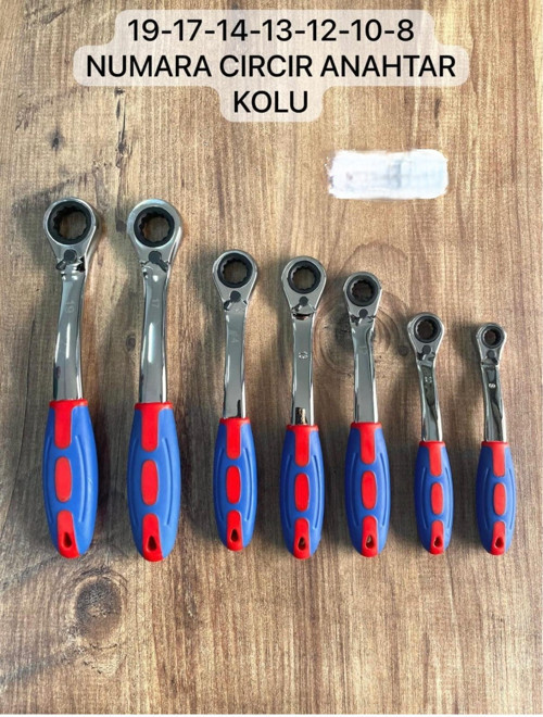 7 parça cırcır anahtar kollu