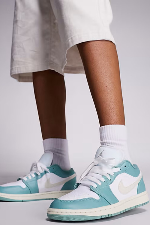 Air Force 1 AF1 07 Leather Womens Sneaker Hakiki Deri Kadın Günlük Spor Ayakkabı Yeşil Krem