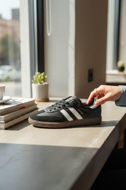 Unisex Samba Tarz Süet Detaylı Günlük Sneaker Spor Ayakkabı
