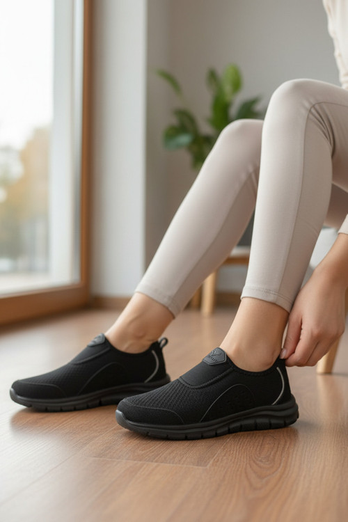 Kadın Kolay Giyilebilir Hava Alan Antrenman ve Pilates Ayakkabısı