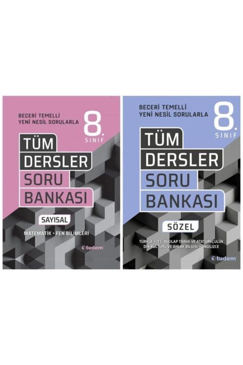 8. Sınıf Tüm Dersler Soru Bankası Sayısal + Sözel Tudem Yayınları