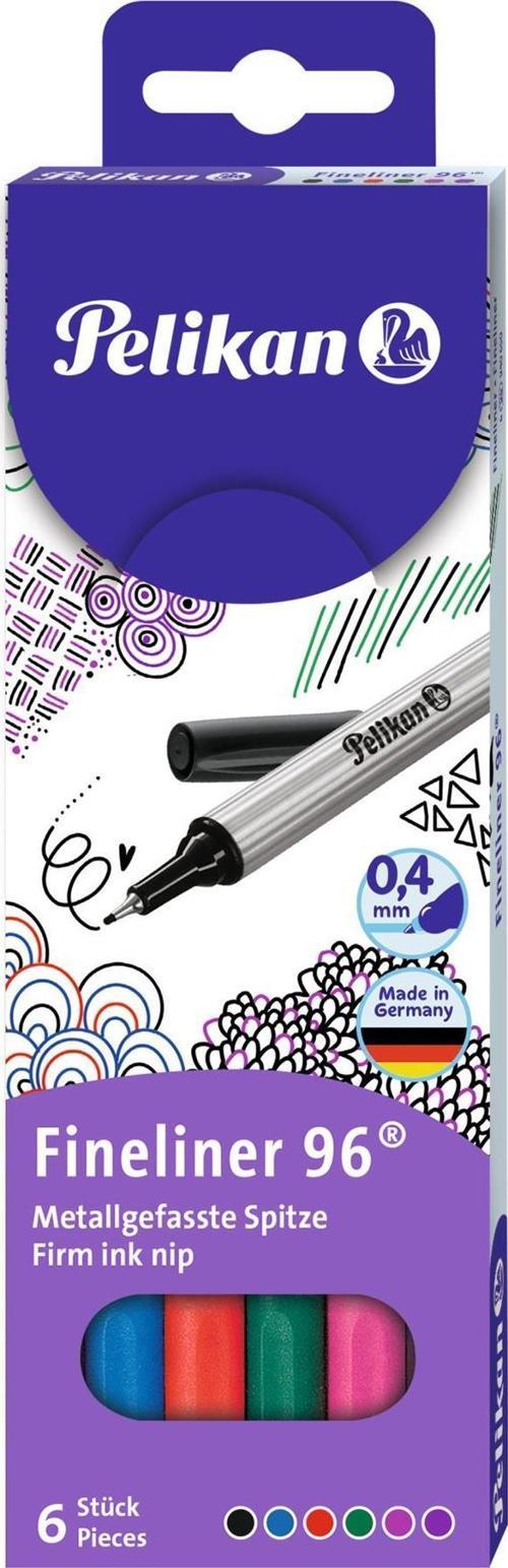 Fineliner 6lı Karışık Renk Kutu
