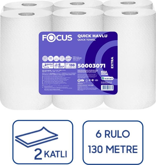 Quick Extra Sensörlü Makine Havlusu 6’lı 130 Mt