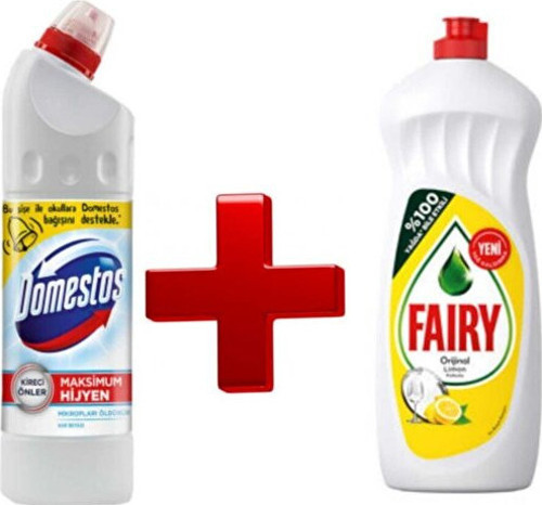 Domestos Ultra Yoğun 750 ml ve FAİRY Bulaşık Detarjanı 750 ml