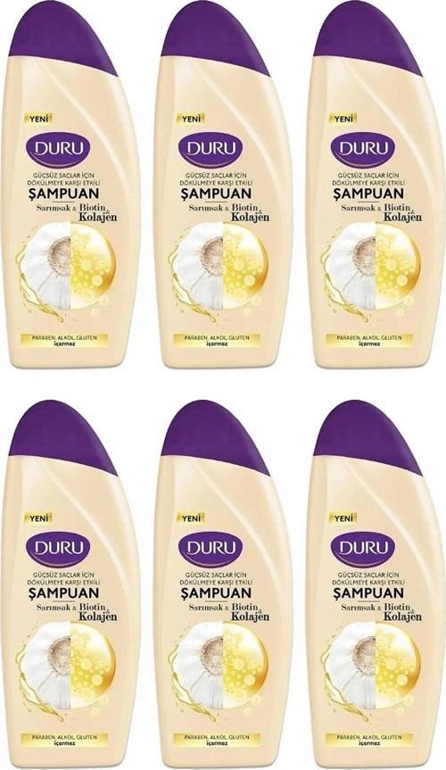 Sarımsak&Biotin&Kolajen Dökülmeye Karşı Etkili Şampuan 6x500 ml