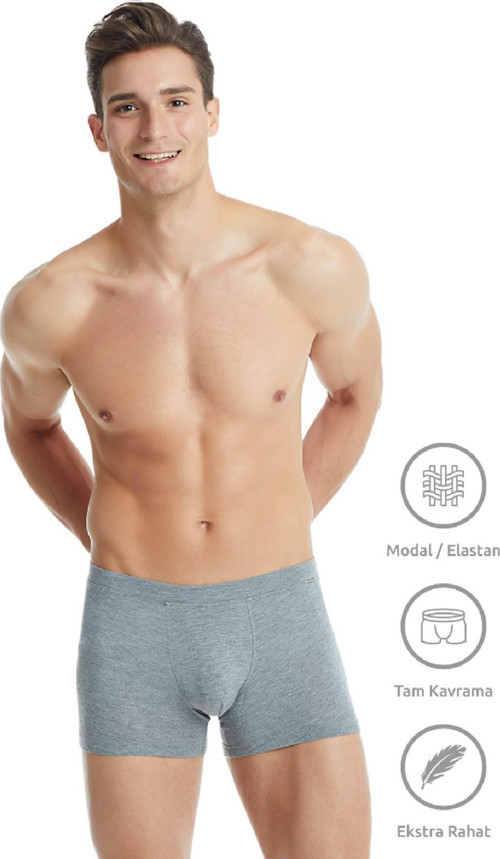 9310 Erkek %94 Modal Silver Boxer