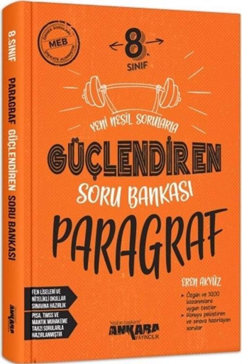 Ankara Güçlendiren 8. Sınıf Paragraf Soru Bankası 2022