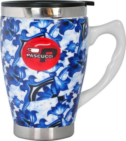 AND333 İçi Çelik Dışı Desenli Seramik Kupa Mug