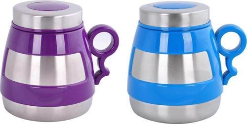 AND431 İçi Dışı Çelik Plastik Desenli Kupa Mug-STD