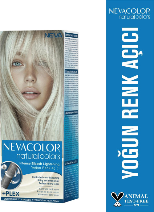Natural Saç Yoğun Renk Açıcı 7 tona Kadar