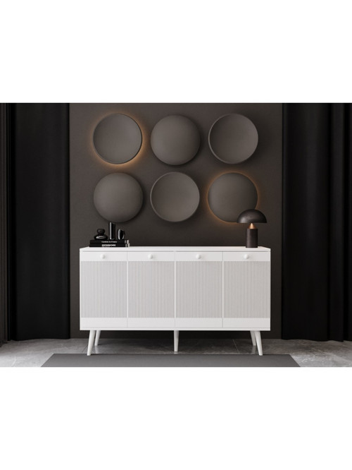 Konsol 140 Cm %100 Mdf Lake Ahşap Ayaklı