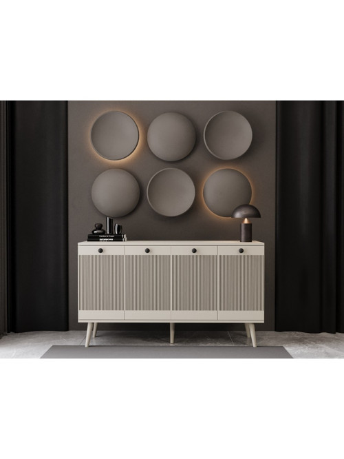 Konsol 140 Cm %100 Mdf Lake Ahşap Ayaklı