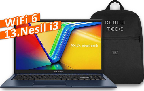 Vivobook 15 X1504VA-NJ739 Intel Core I3 1315U WINDOWS11PRO + Cloudtech Çanta Hediyeli!