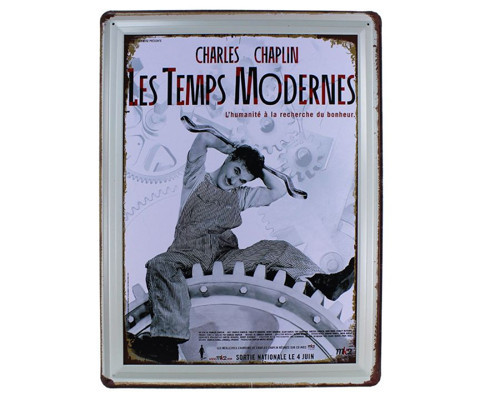 Vintage Metal Pano Chaplin 30x40