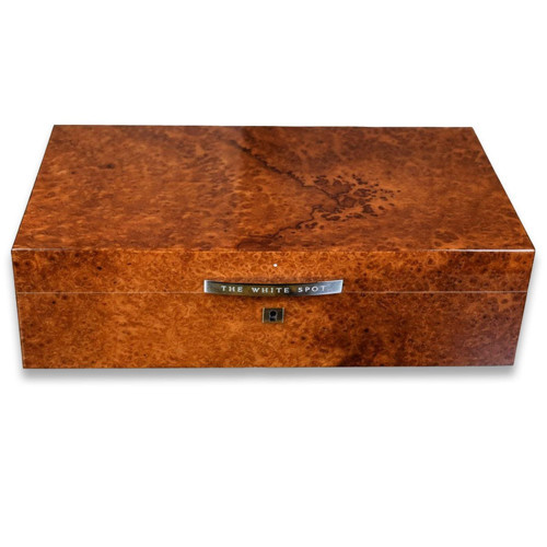 The White Spot Humidor Puro Kutusu Amboyna 100's